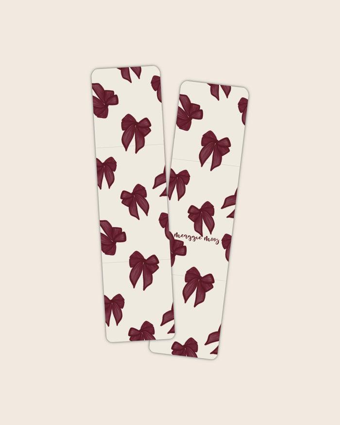 Bookmark | Maroon Bows