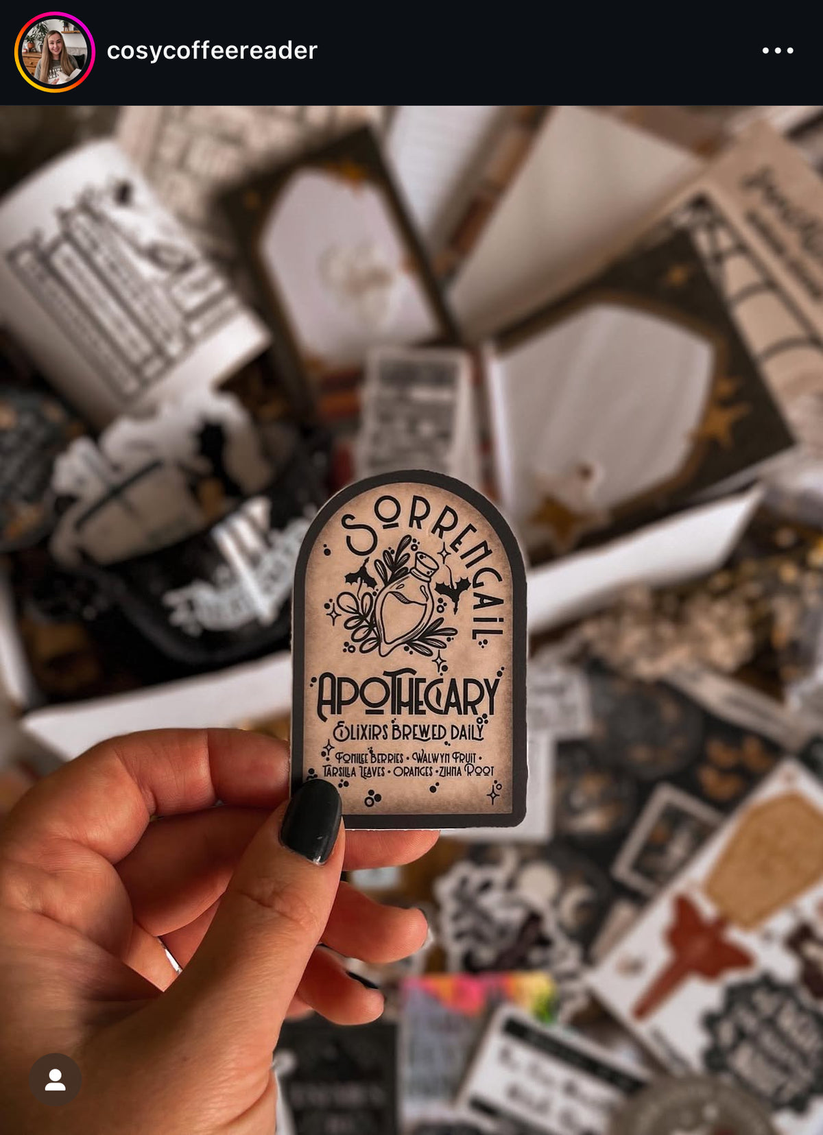 Fourth Wing | Sorrengail Apothecary Waterproof Sticker