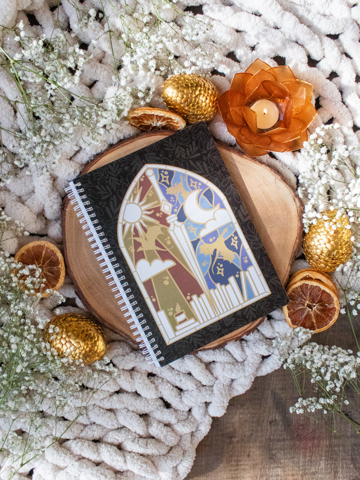 Fantasy Stain Glass Window Reusable Sticker Collecting Book