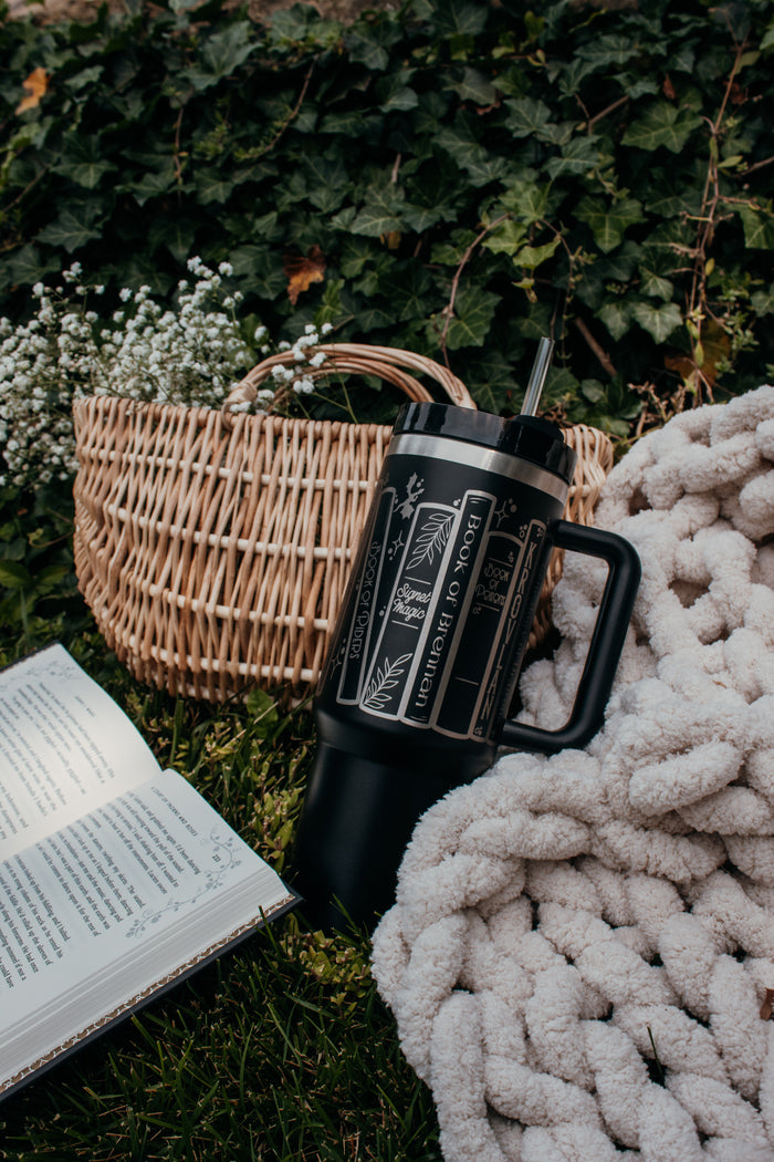 Fourth Wing | Violet's Bookshelf 40oz Engraved Tumbler