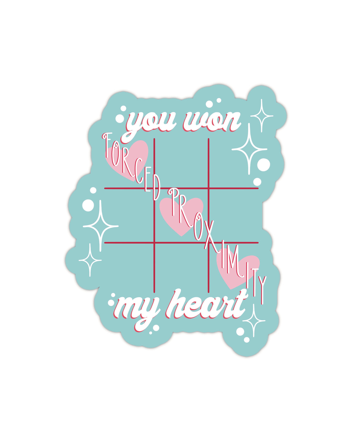 Forced Proximity Vinyl Sticker | 3”x2.4”