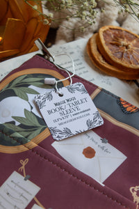 Water-Resistant Book / Tablet Sleeve | Dark Academia