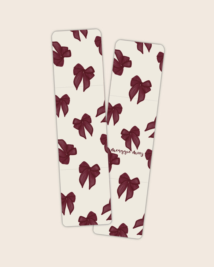 Bookmark | Maroon Bows