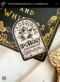 Fourth Wing | Sorrengail Apothecary Waterproof Sticker