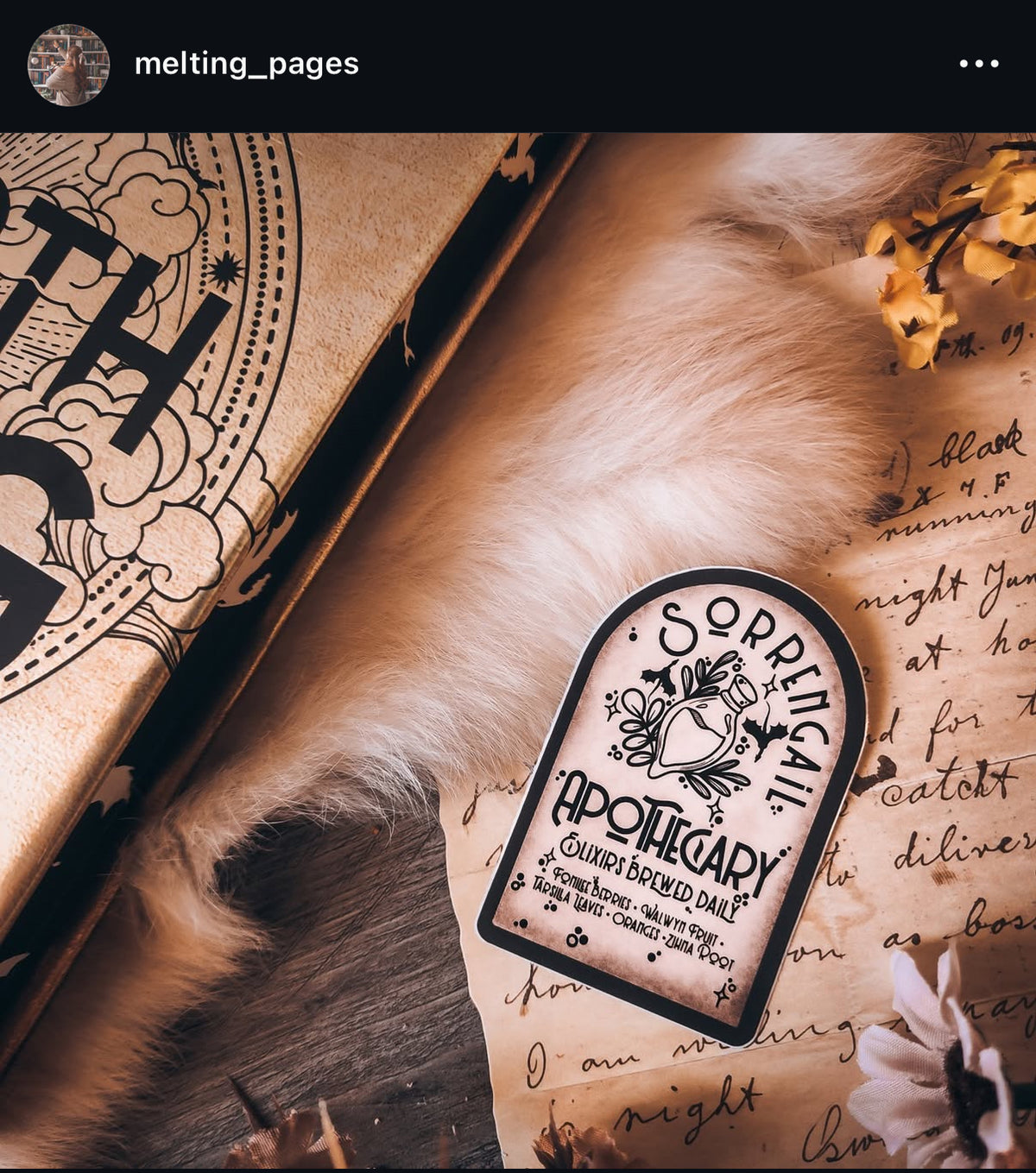Fourth Wing | Sorrengail Apothecary Waterproof Sticker