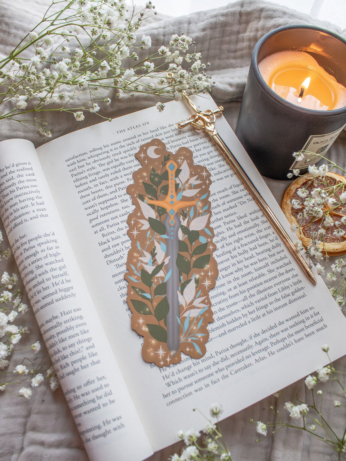 Spark of the Everflame | Sword of Corbois Die-Cut Bookmark
