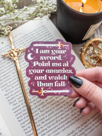 Spark of The Everflame | Watch Them Fall Quote Vinyl Sticker