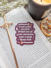 Spark of The Everflame | Watch Them Fall Quote Vinyl Sticker