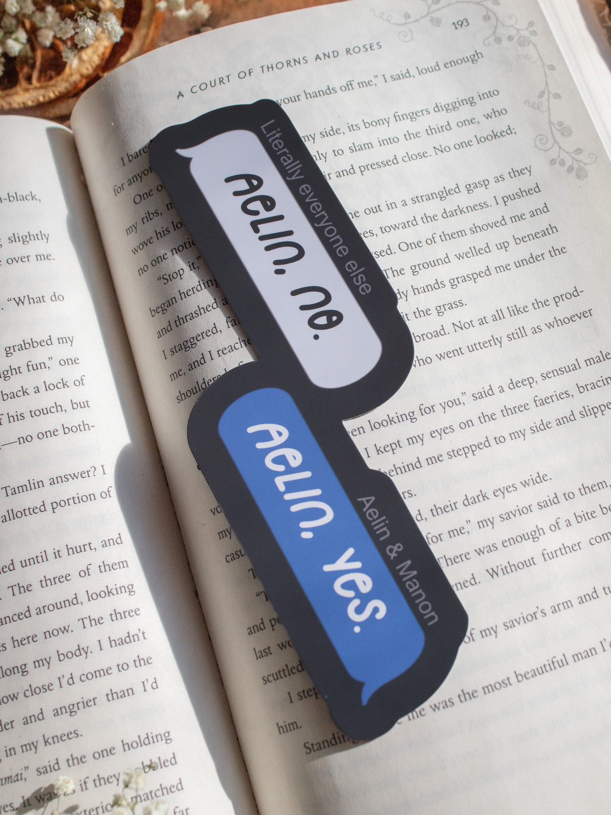 Aelin, No / Aelin, Yes Bookmark | Throne of Glass