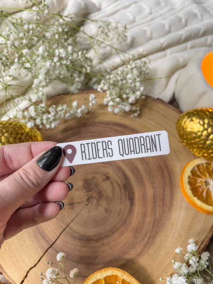 Fourth Wing | Riders Quadrant Location Sticker Waterproof Sticker