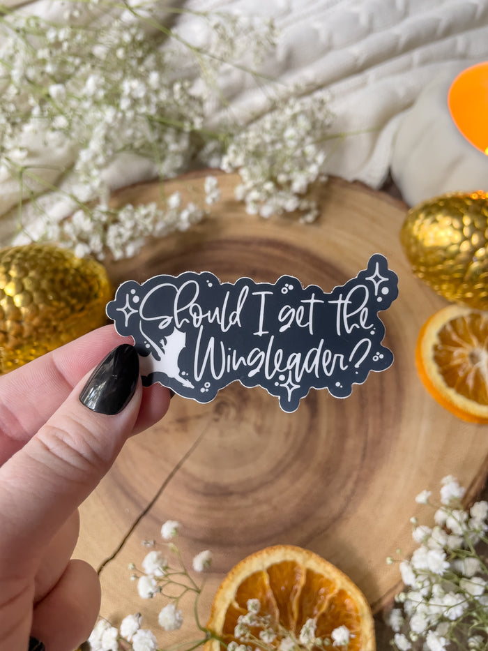 Fourth Wing | Should I Get The Wing Leader? Waterproof Sticker