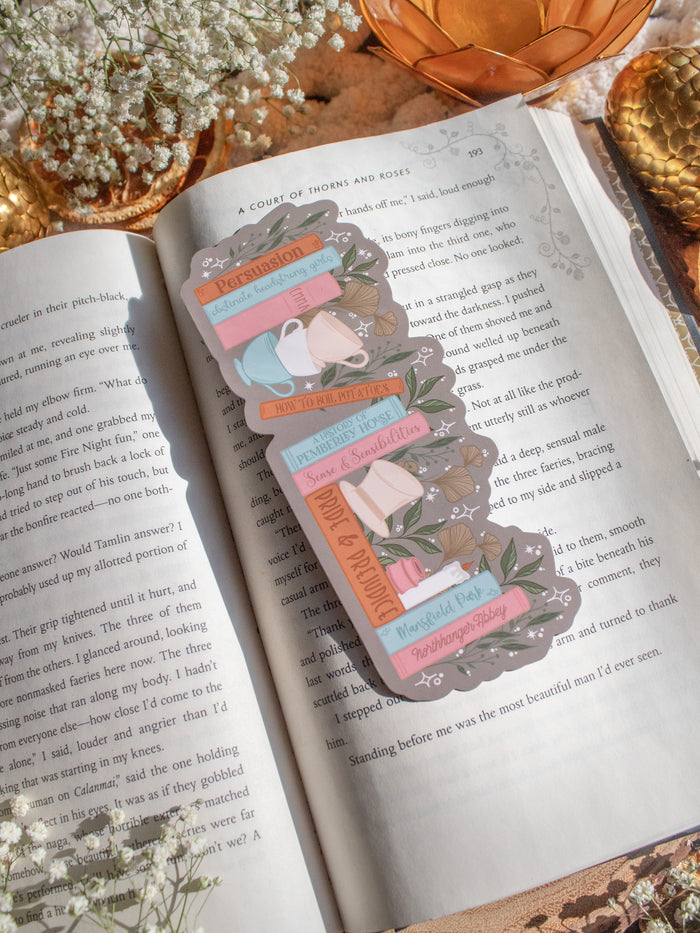 Jane Austen Bookshelf Bookmark
