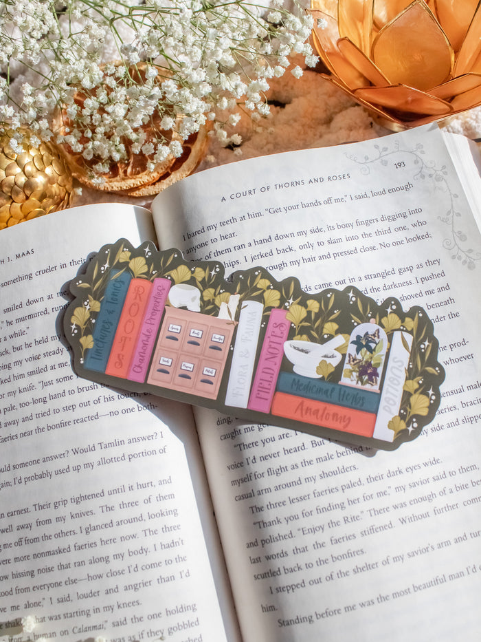 Apothecary Bookshelf Bookmark