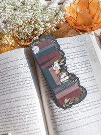 Dark Academia Bookshelf Bookmark