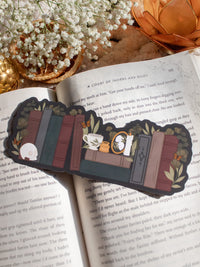 Dark Academia Bookshelf Bookmark