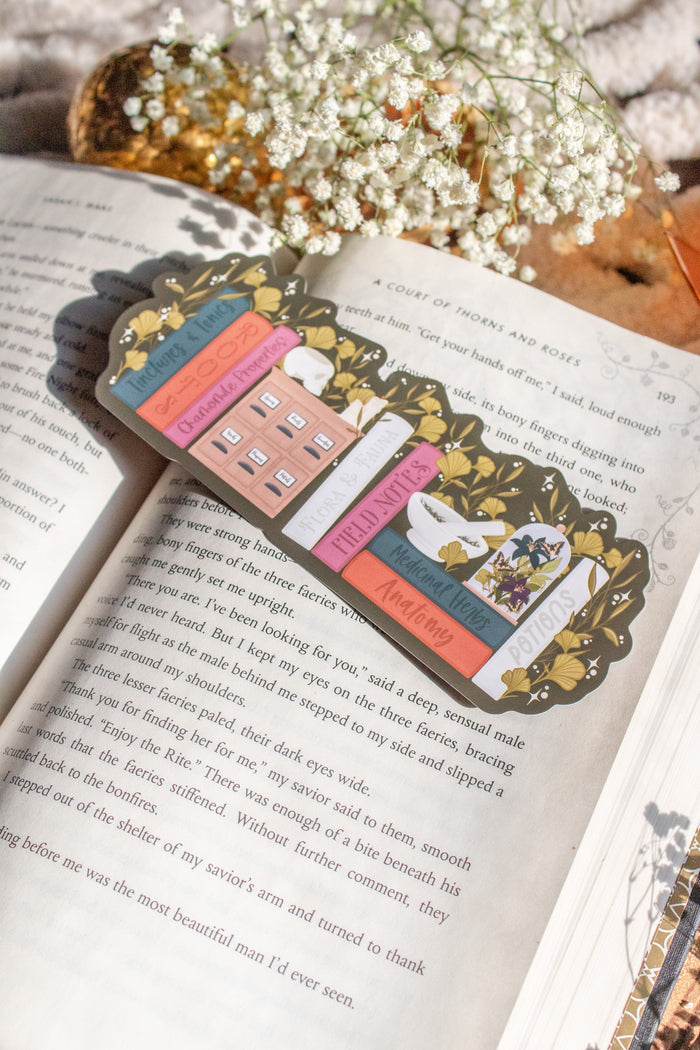 Apothecary Bookshelf Bookmark