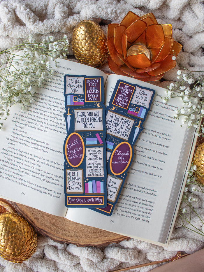 ACOTAR Bookmark | Quote Wall Die-Cut Bookmark