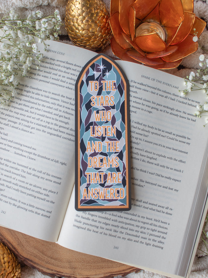 ACOTAR Bookmark | To The Stars Who Listen Window Die-Cut Bookmark