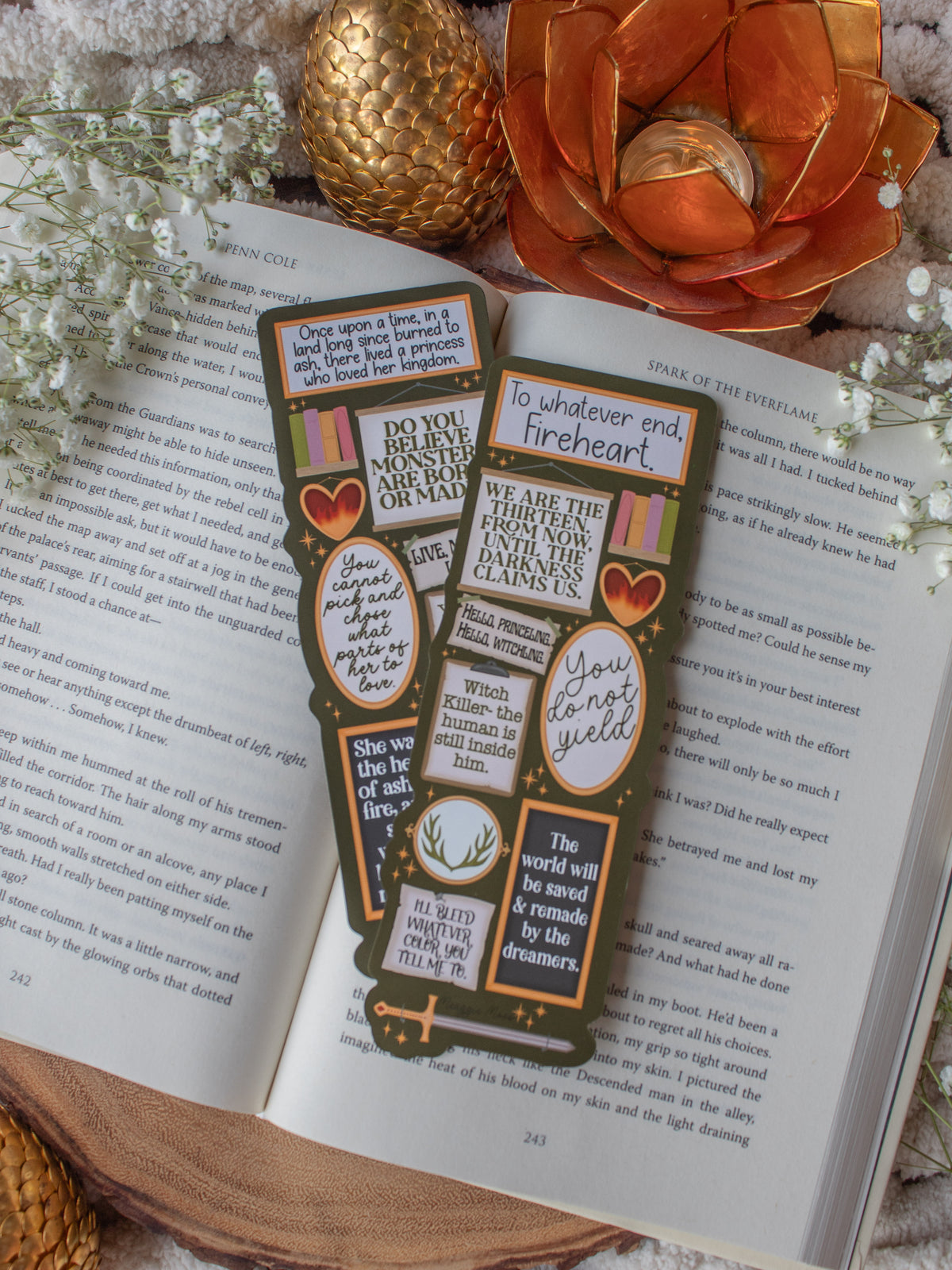 Throne of Glass Bookmark | Quote Wall Die-Cut Bookmark