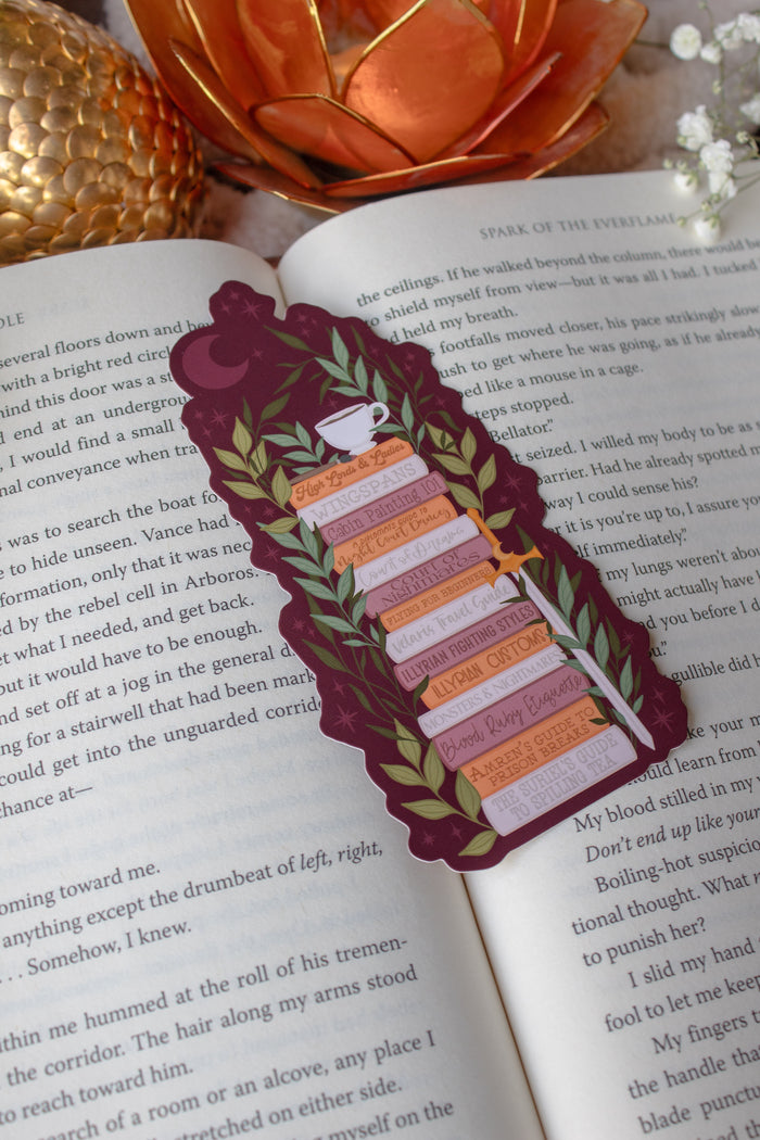ACOTAR Bookmark | Night Court Bookstack Die-Cut Bookmark