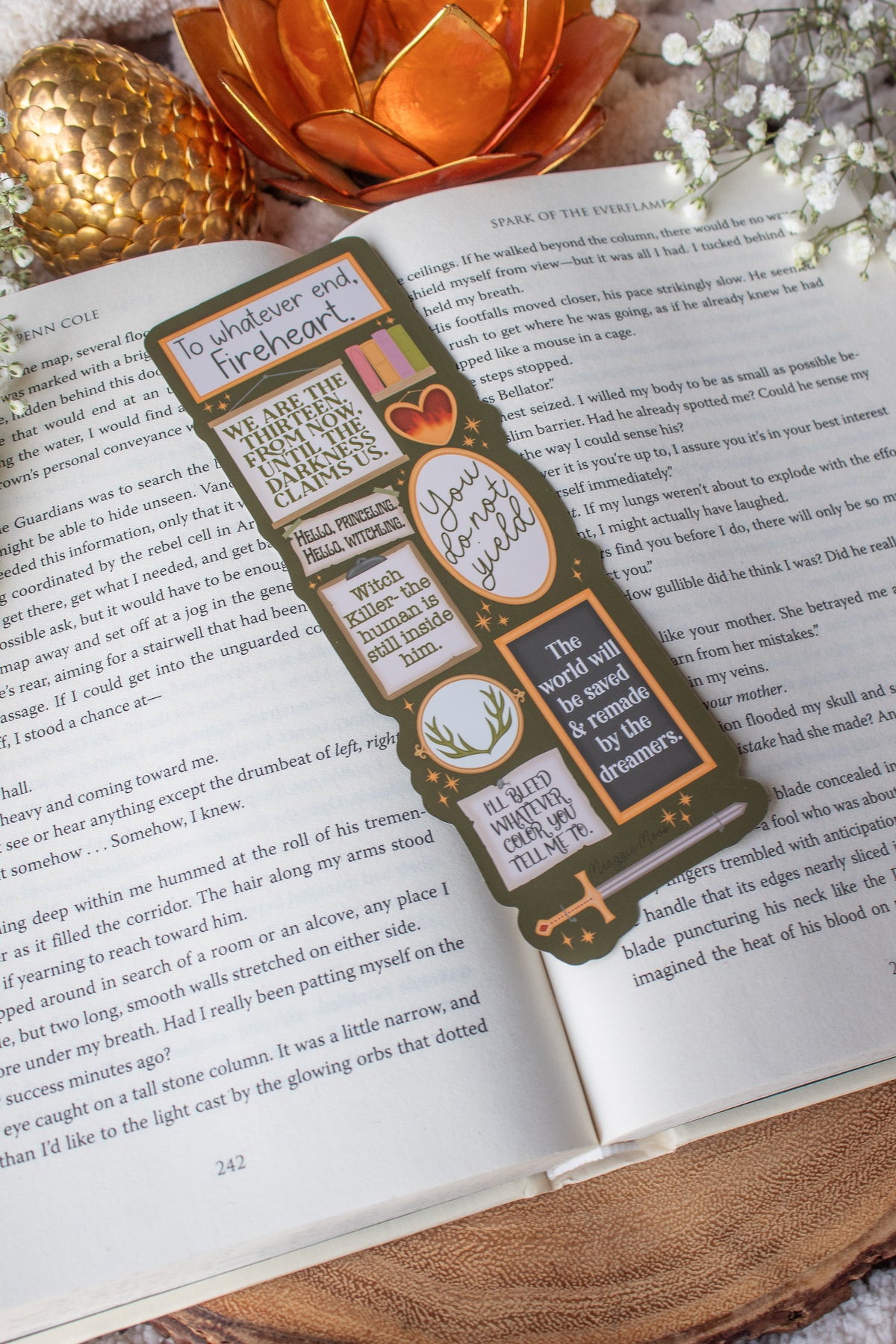 Throne of Glass Bookmark | Quote Wall Die-Cut Bookmark