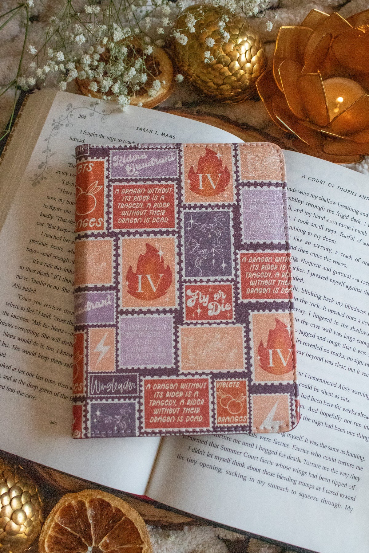 Fourth Wing Stamps Kindle Case / Kobo Case