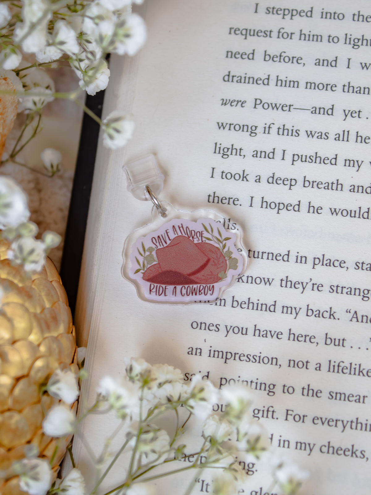 Save A Horse Cowboy Romance USB-C Dust Plug Kindle / Phone Charm