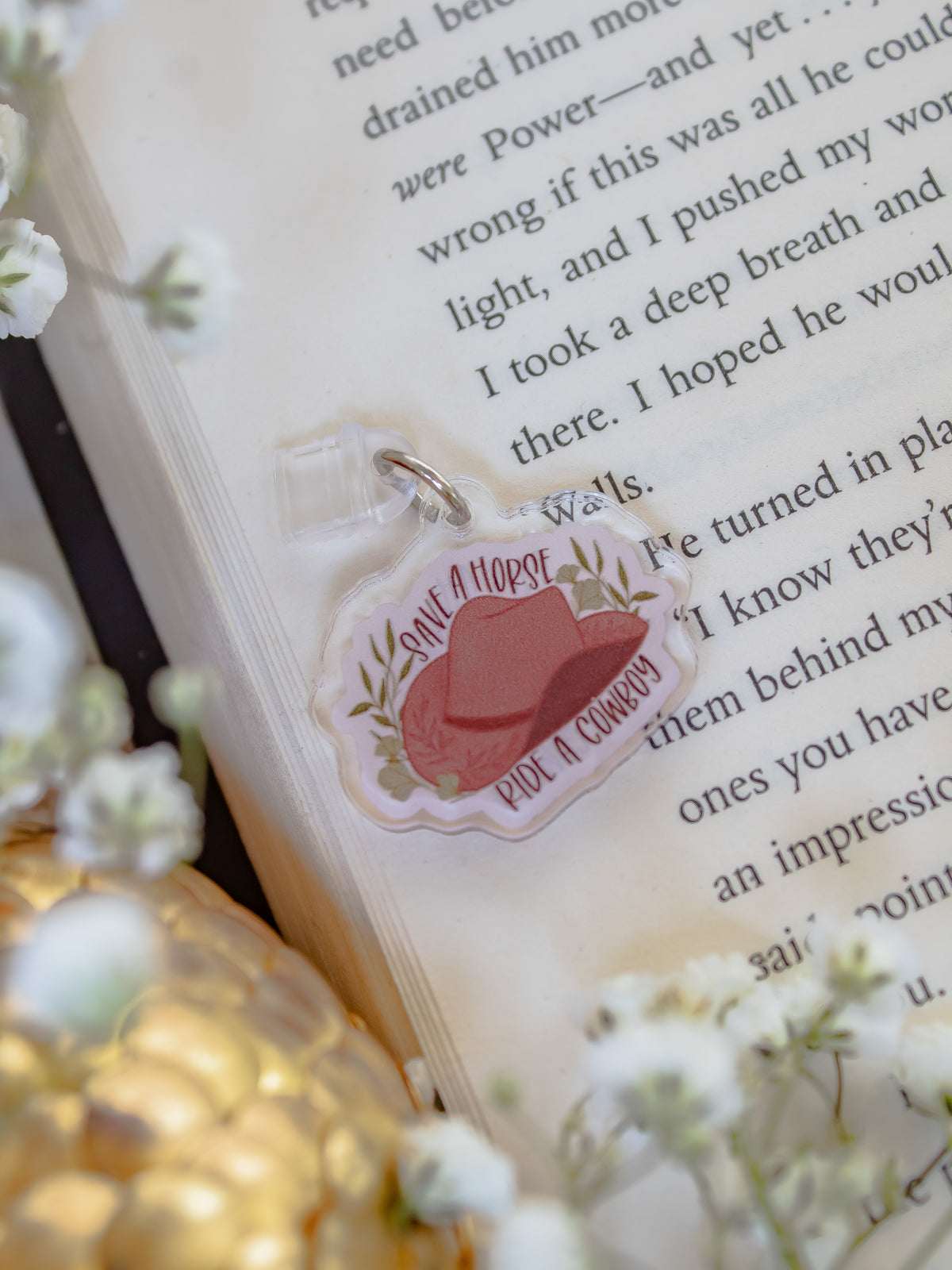 Save A Horse Cowboy Romance USB-C Dust Plug Kindle / Phone Charm