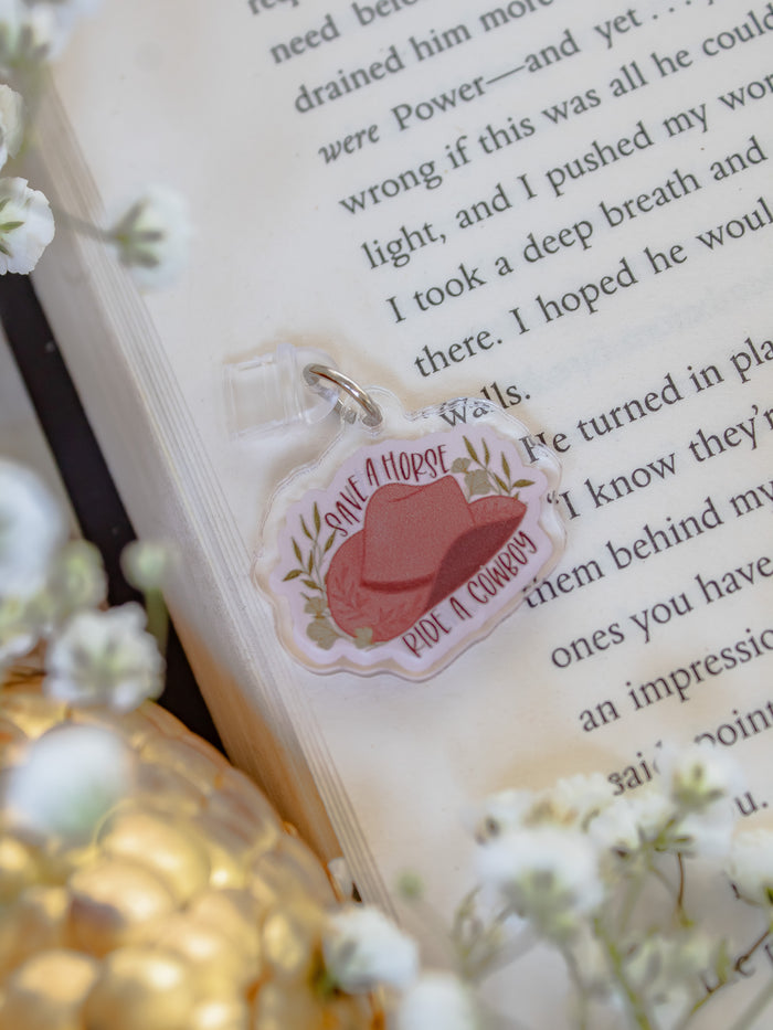 Save A Horse Cowboy Romance USB-C Dust Plug Kindle / Phone Charm