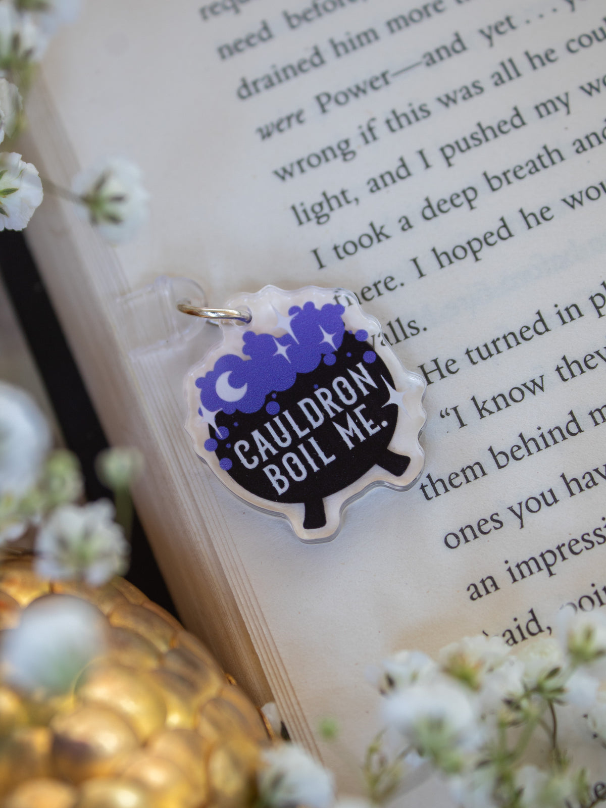 ACOTAR Cauldron Boil Me USB-C Dust Plug Kindle / Phone Charm