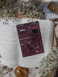 Maroon Magic Fantasy Sticker Sheet