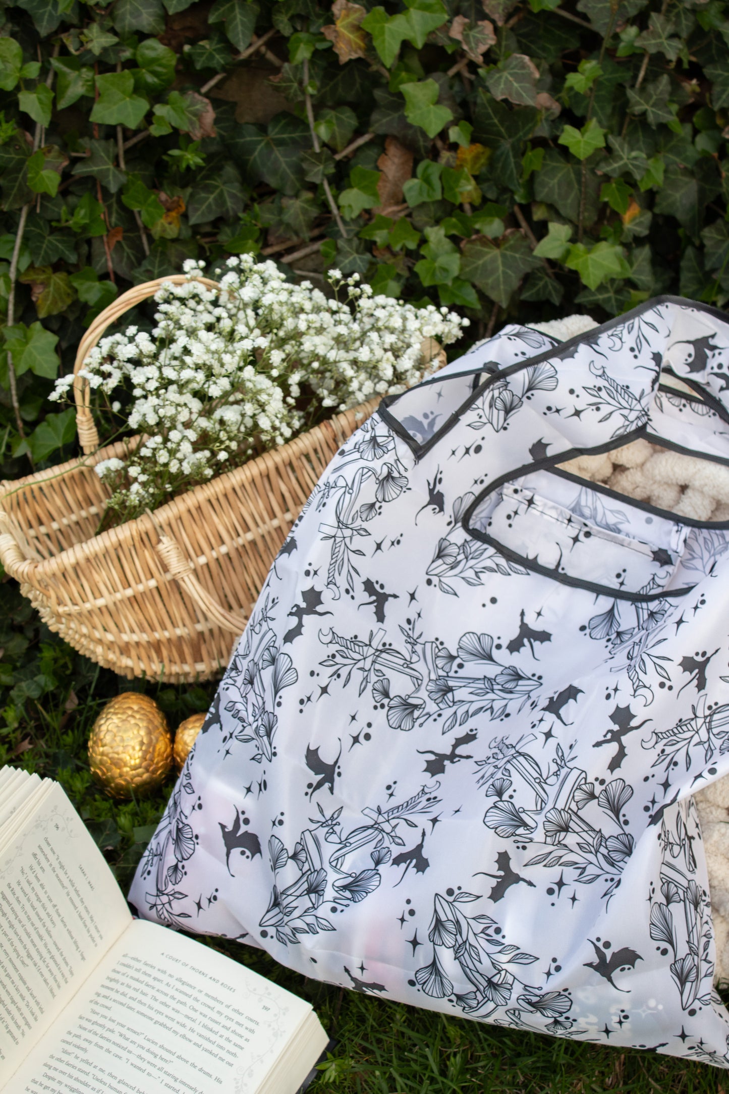 Reusable Tote Bag | Ivory Swords