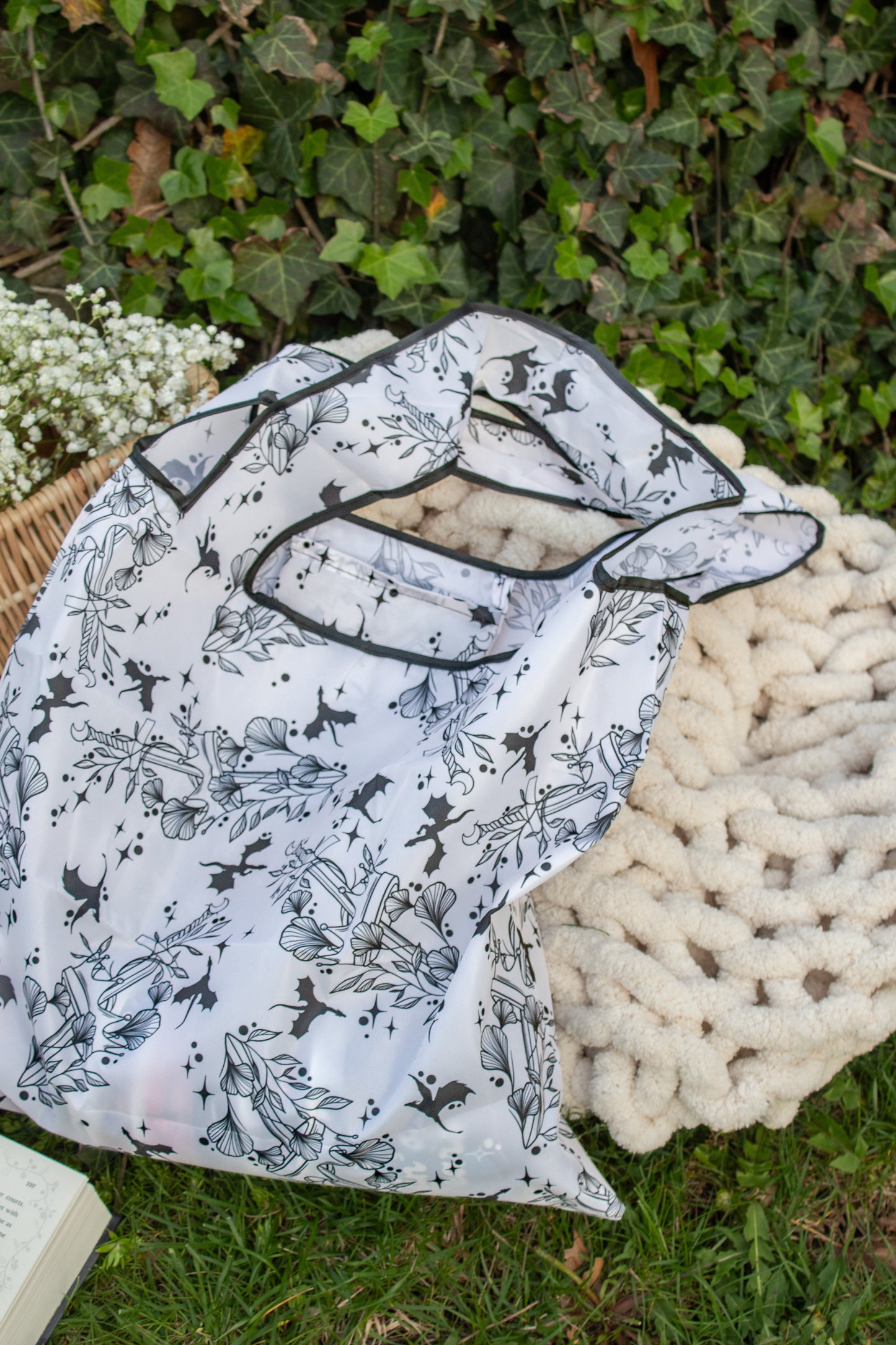 Reusable Tote Bag | Ivory Swords