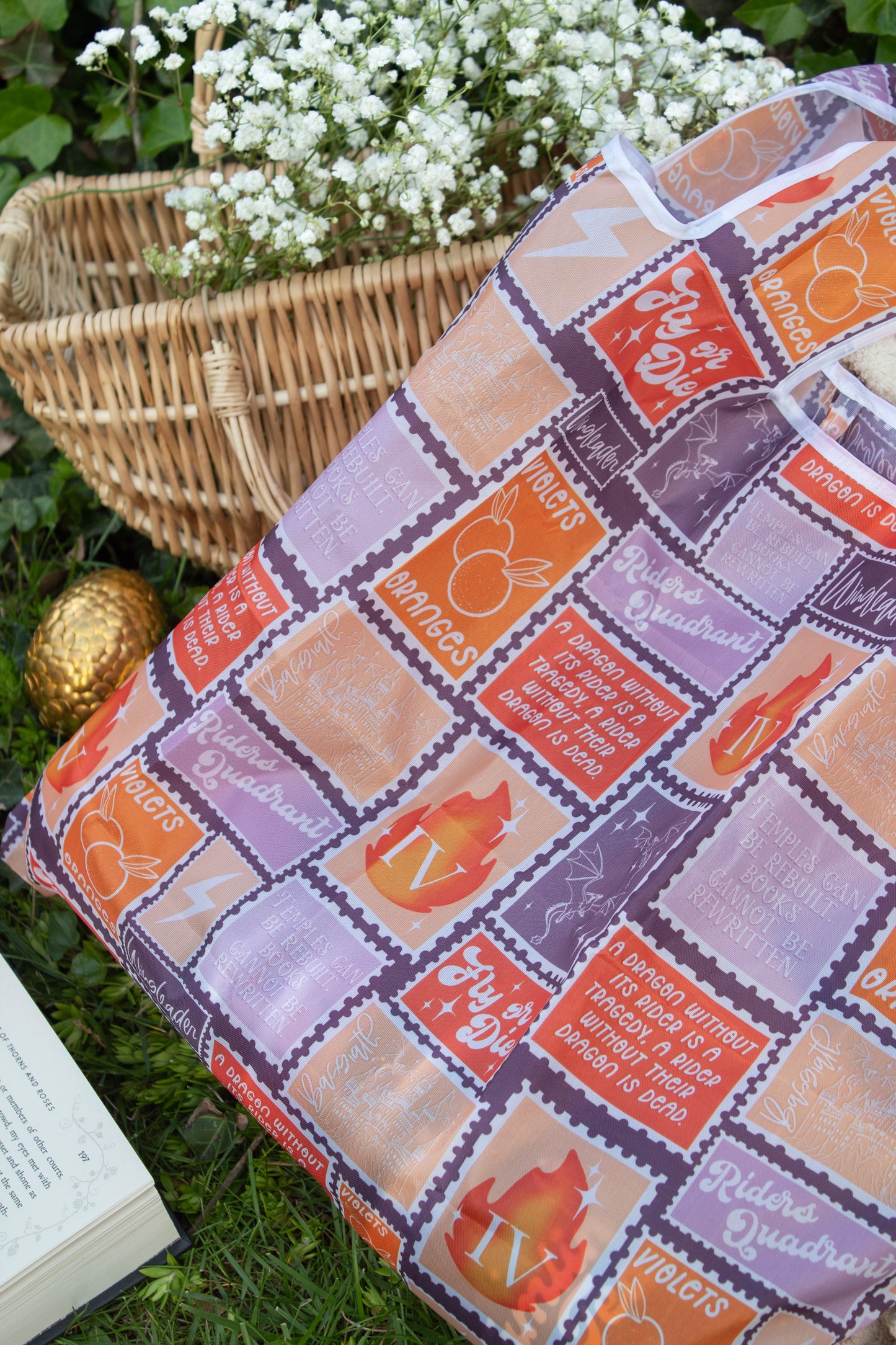 Reusable Tote Bag | Fourth Wing Stamps