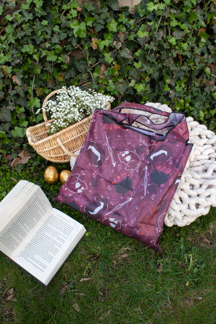 Reusable Tote Bag | Maroon Magic