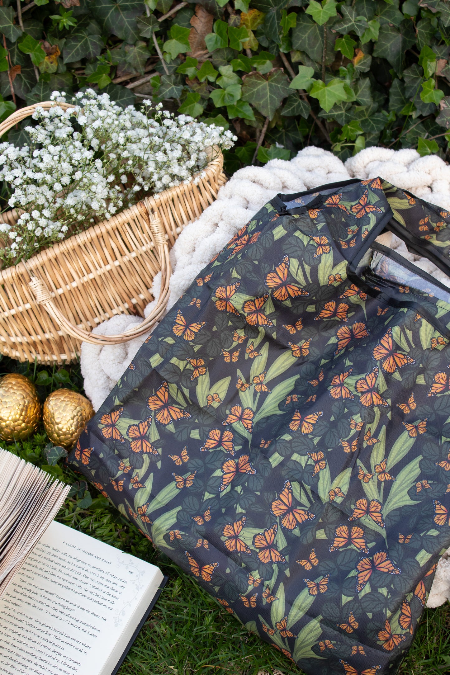 Reusable Tote Bag | Butterfly Garden
