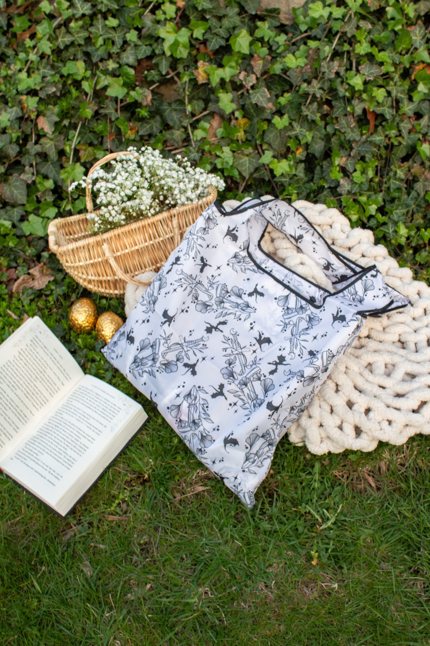 Reusable Tote Bag | Ivory Swords