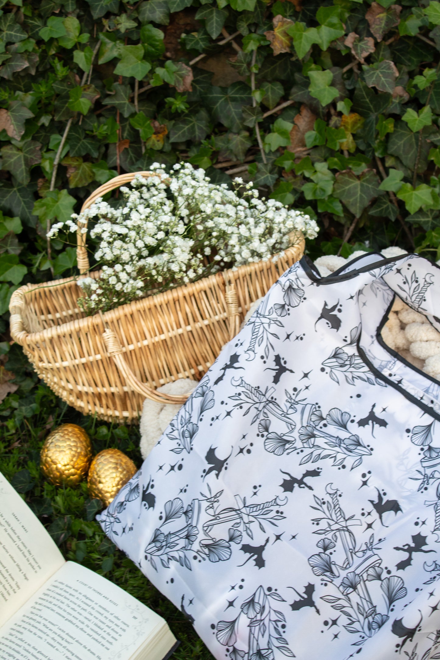 Reusable Tote Bag | Ivory Swords