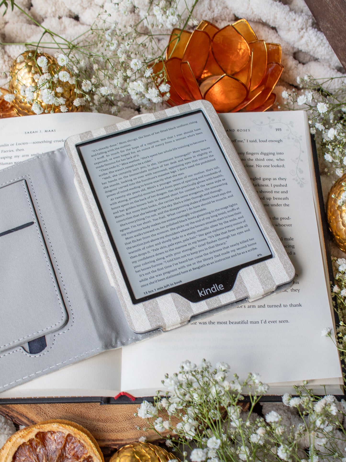 Tan Cabana Stripes | Kindle Case