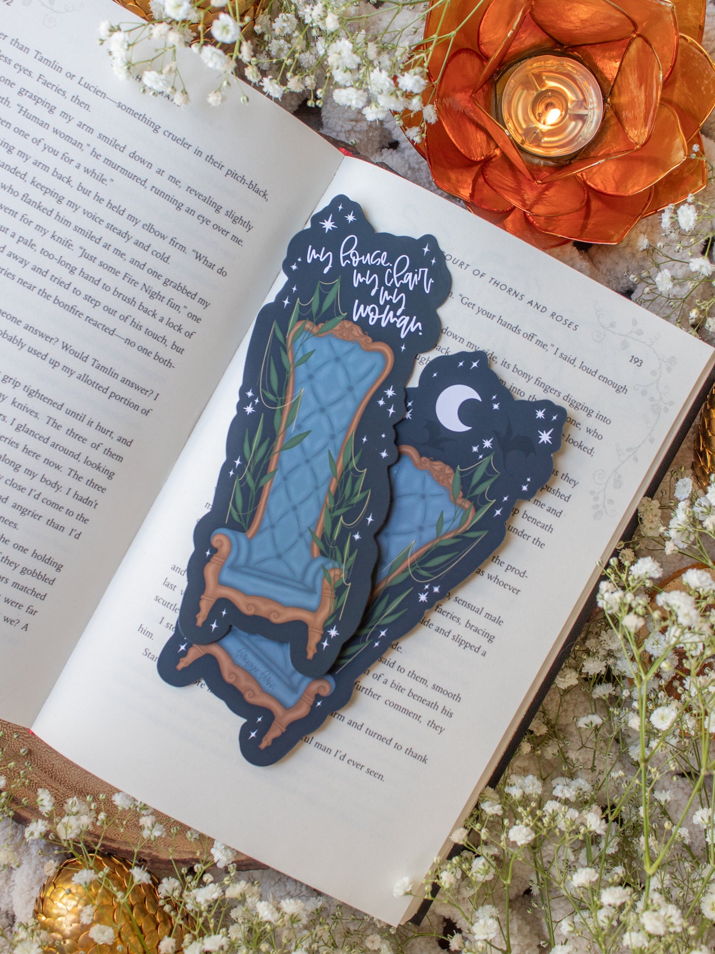 Xaden's Throne Bookmark | Fourth Wing