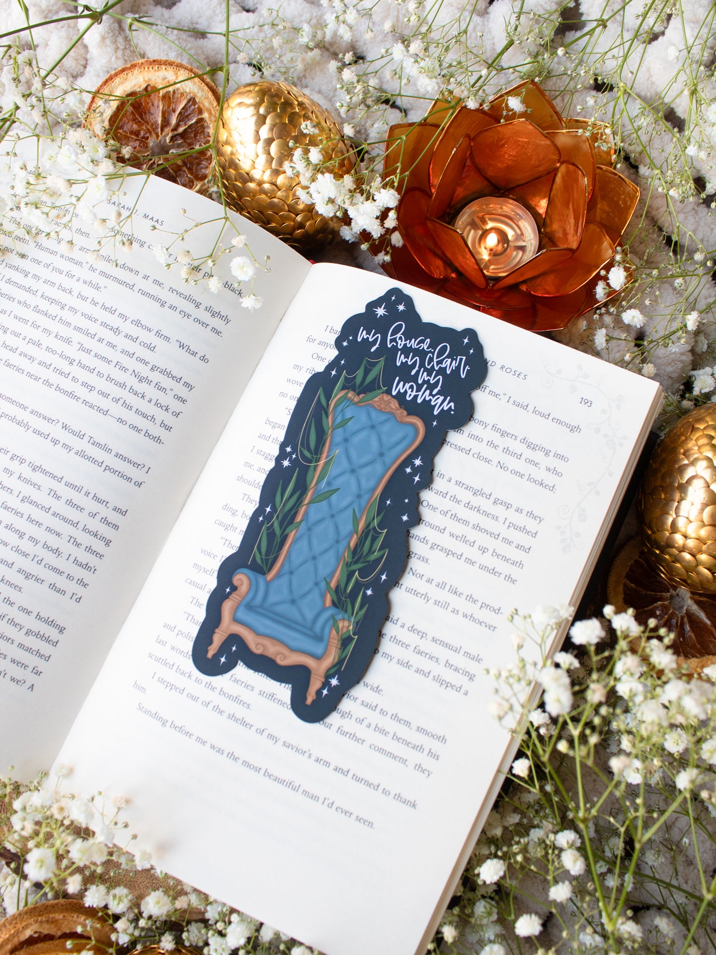 Xaden's Throne Bookmark | Fourth Wing