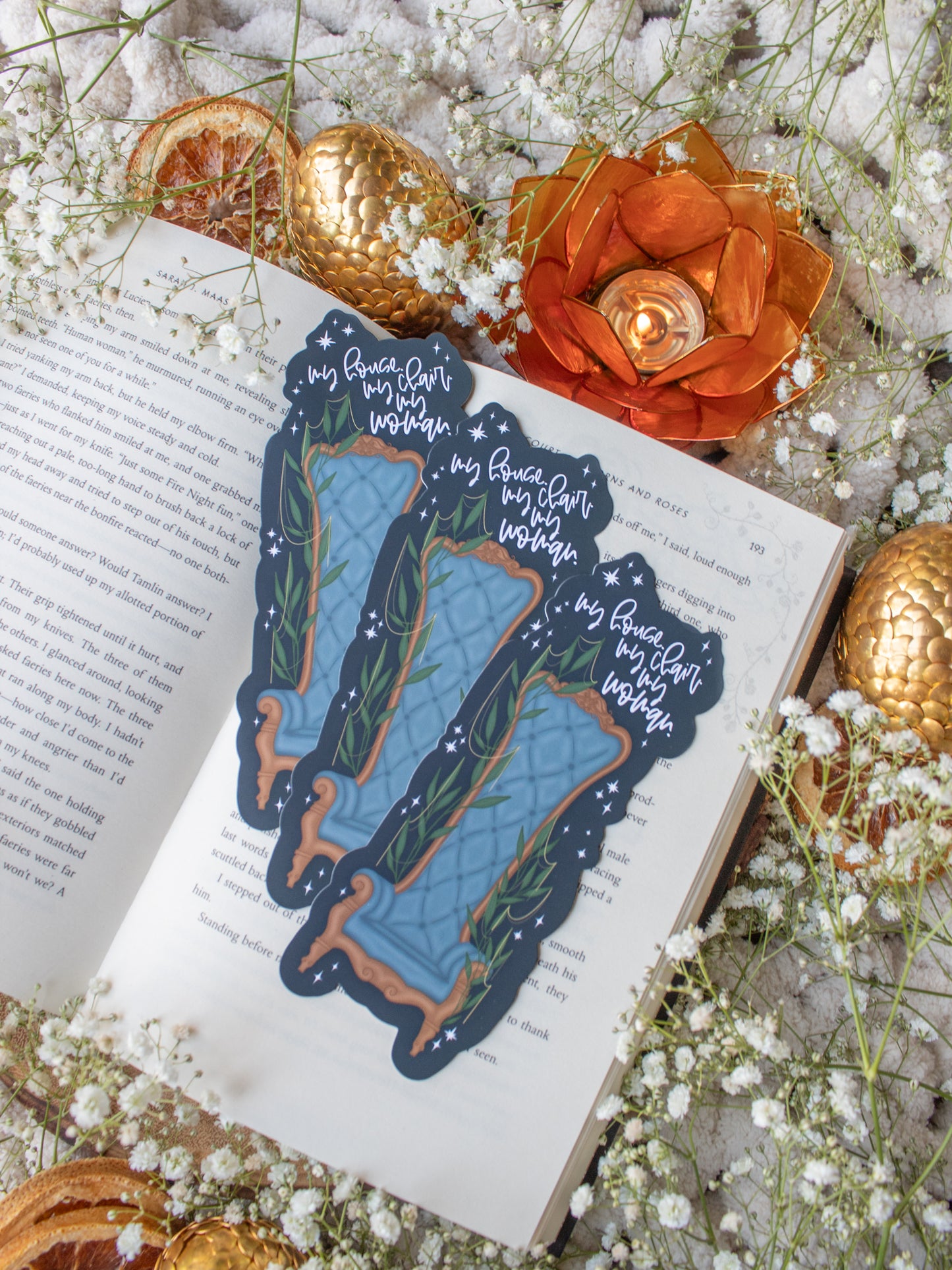 Xaden's Throne Bookmark | Fourth Wing