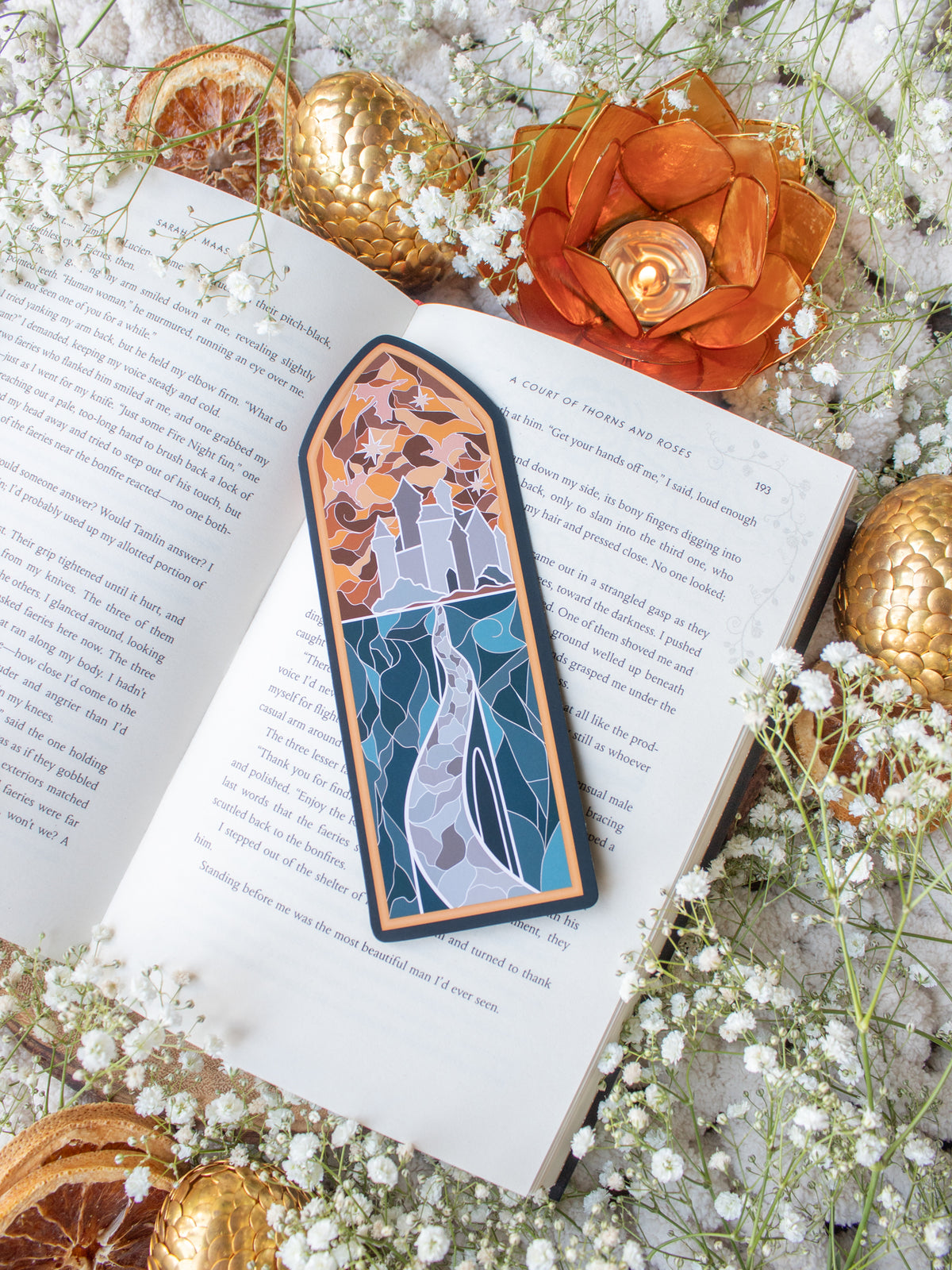 Fourth Wing | Basgiath Stain Glass Window Bookmark
