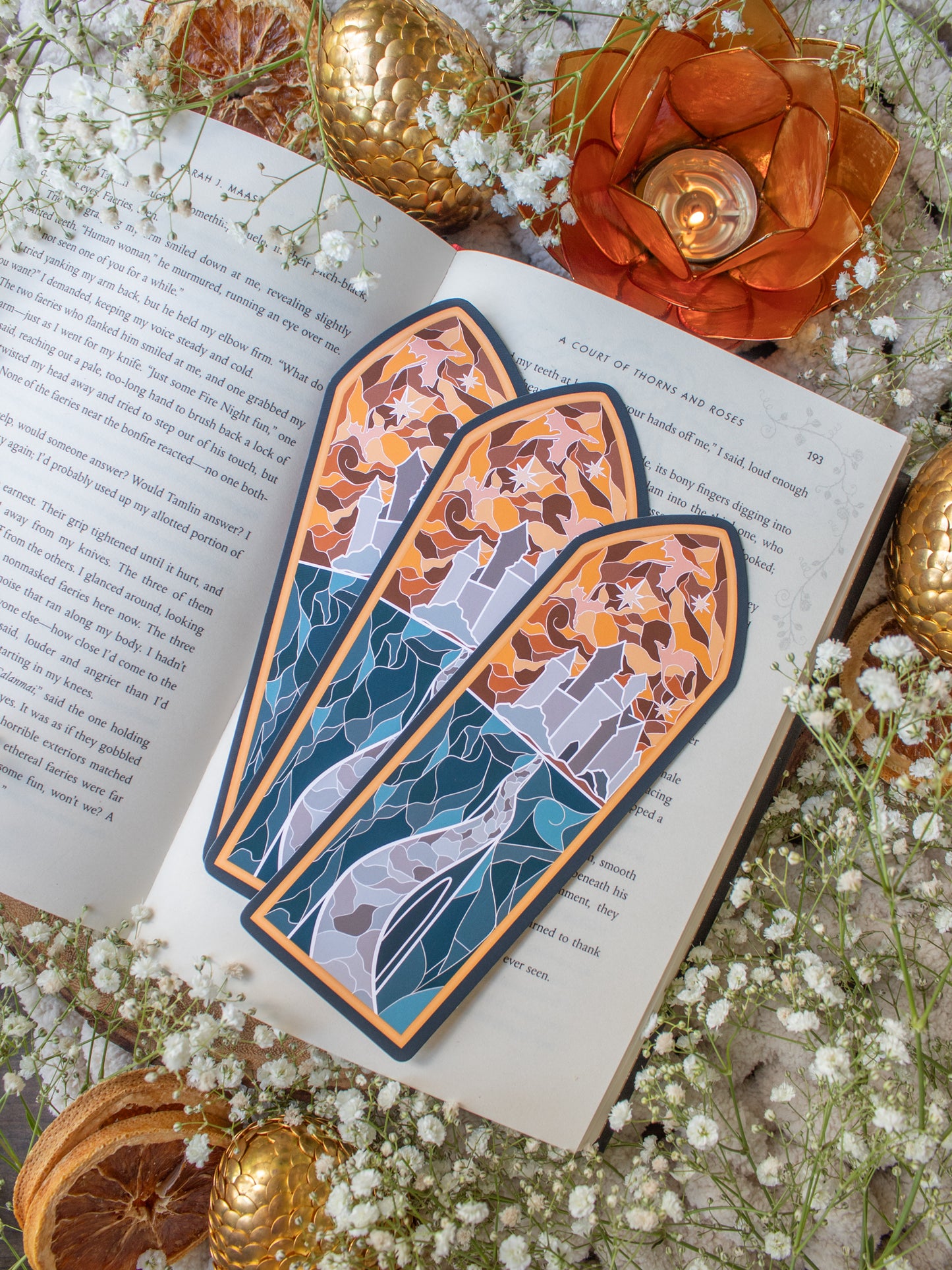 Basgiath Stain Glass Window Bookmark | Fourth Wing