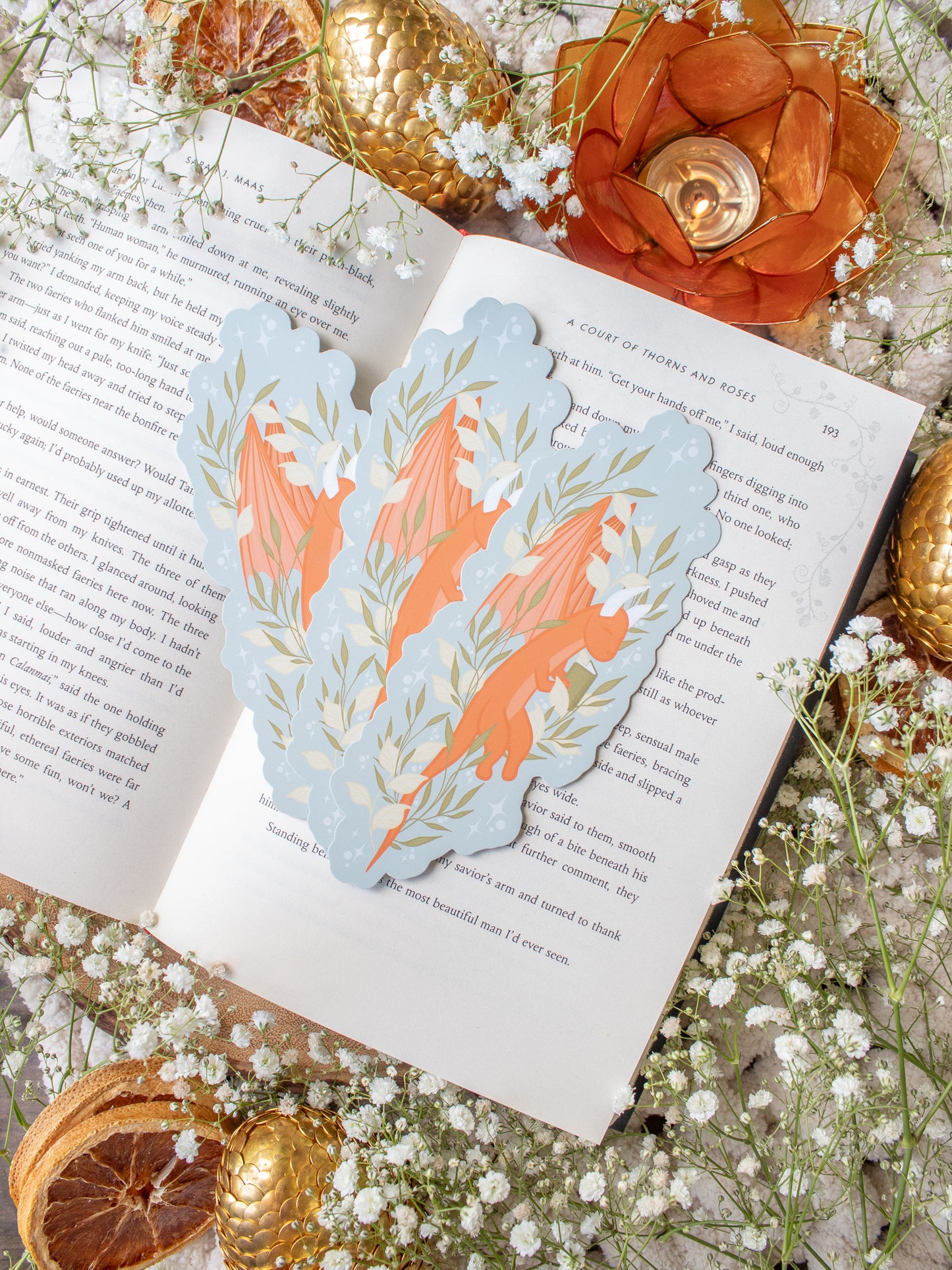 Flying Book Dragon Bookmark | The Littlest Book Dragon