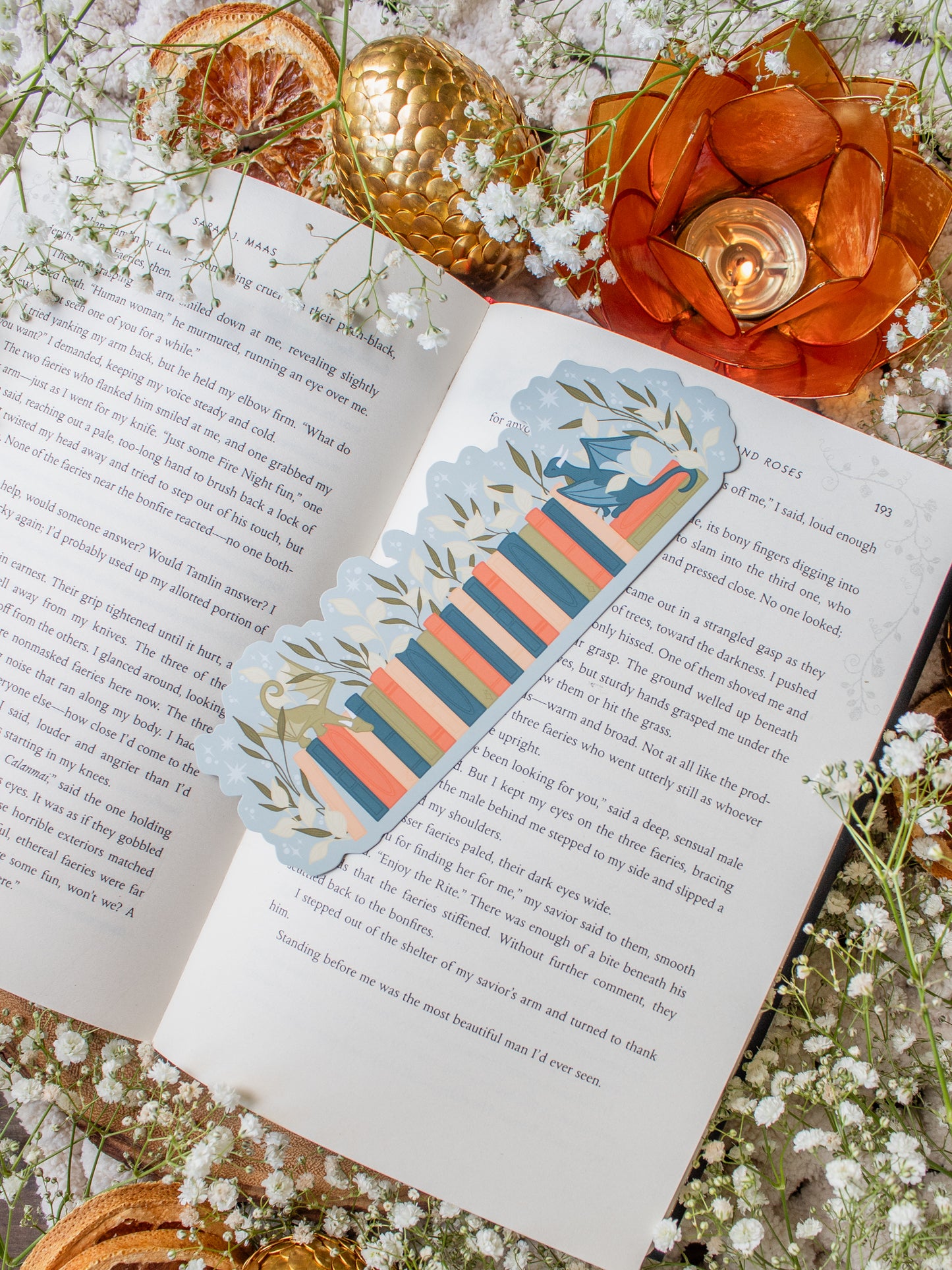 Playing Dragons Bookshelf Bookmark | The Littlest Book Dragon