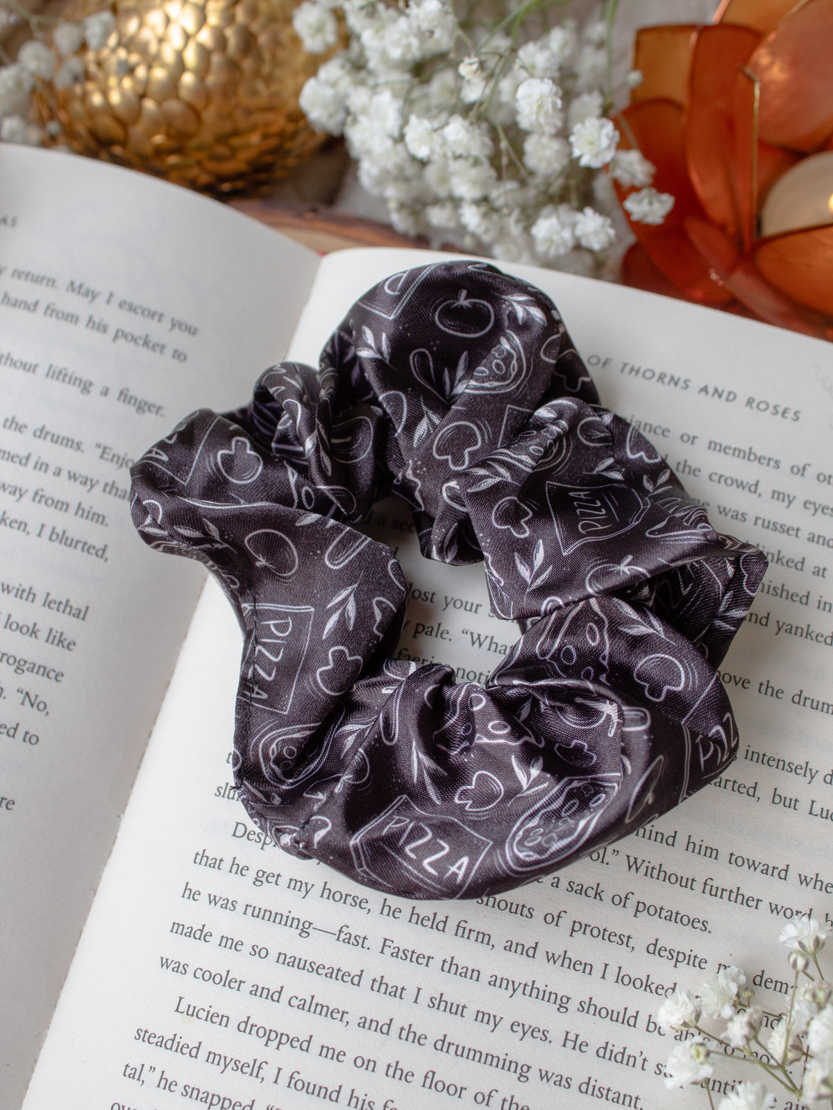 Satin Scrunchie | Pizza Parlor