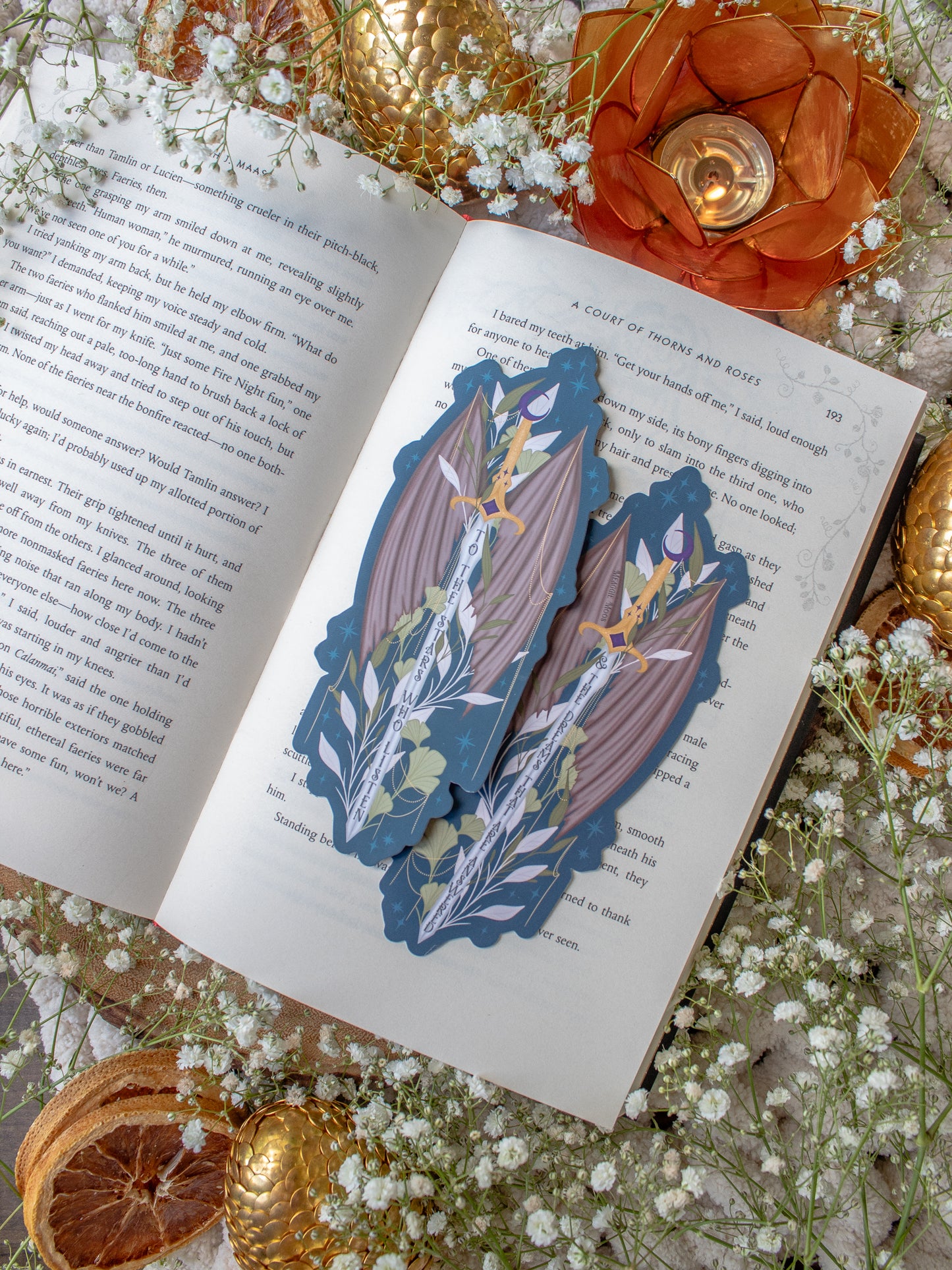 Night Court Sword Bookmark | A Court Of Thorns and Roses