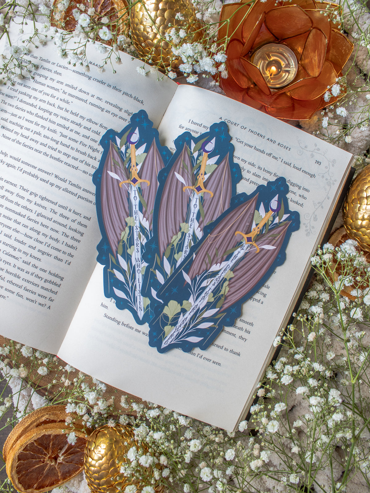 ACOTAR Bookmark | Night Court Sword Die-Cut Bookmark
