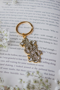 Ivory Swords Metal Keychain